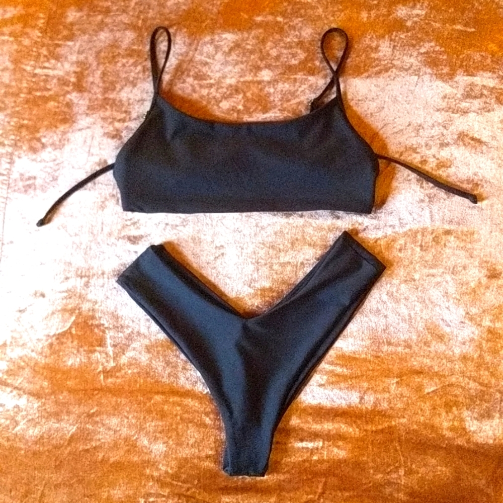 Skatie black bikini set M L